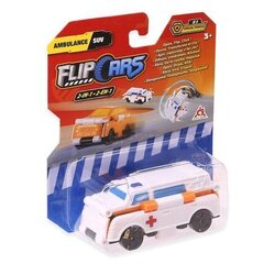 Leluauto 2in1 Ambulanssi ja SUV FLIPCARS, EU463875-06 hinta ja tiedot | Poikien lelut | hobbyhall.fi