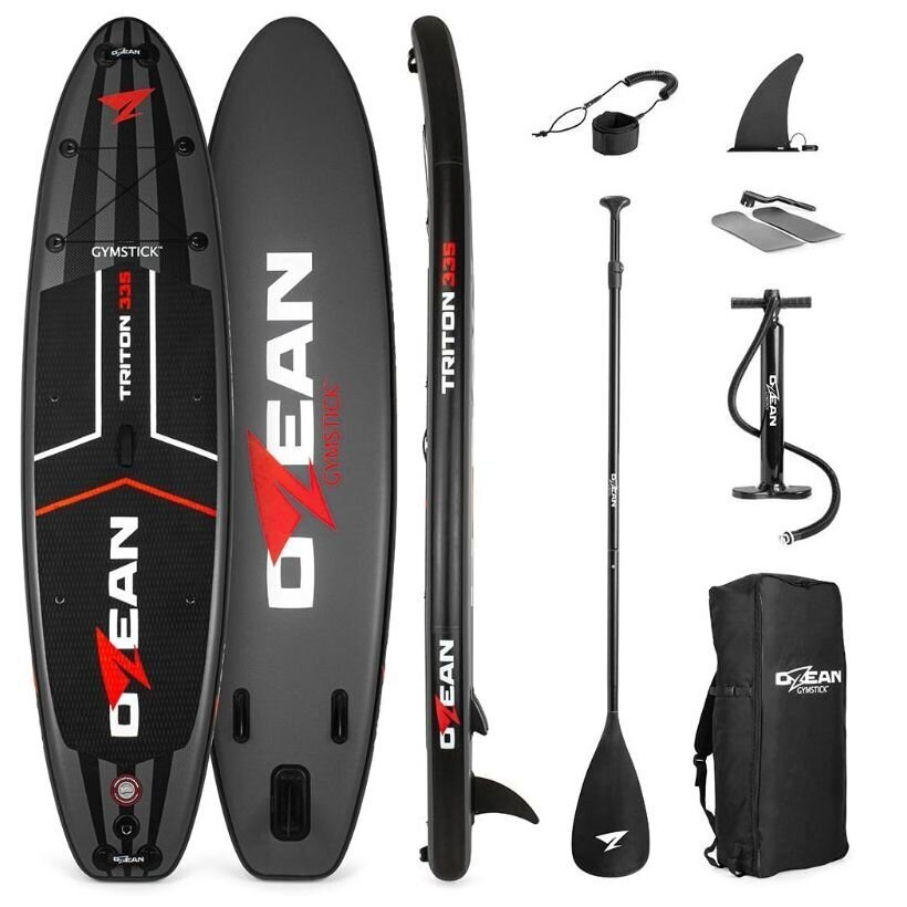 SUP-lauta Ozean Triton 335, musta hinta ja tiedot | SUP-laudat | hobbyhall.fi