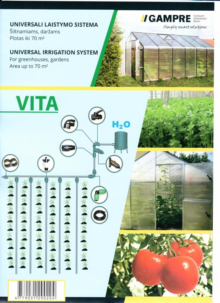 Vita Universaali Kastelujärjestelmä hinta ja tiedot | Kasvihuoneet | hobbyhall.fi