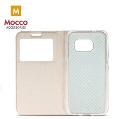 Mocco Smart Look Magnet Book Case With Window For Huawei Mate 20 Pro Gold hinta ja tiedot | Puhelimen kuoret ja kotelot | hobbyhall.fi