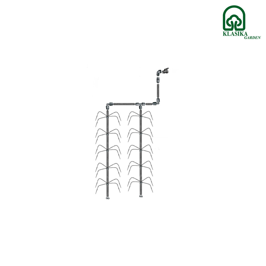 Kastelujärjestelmä KLASIKA SPIDER 2 (vesihuoltoon) hinta ja tiedot | Puutarhaletkut, kastelukannut ja muut kastelutarvikkeet | hobbyhall.fi