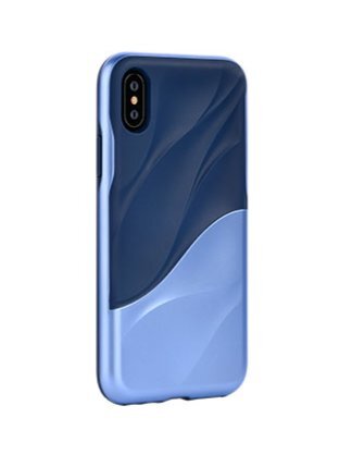 Devia Wave Silicone Back Case Apple iPhone X / XS Blue hinta ja tiedot | Puhelimen kuoret ja kotelot | hobbyhall.fi