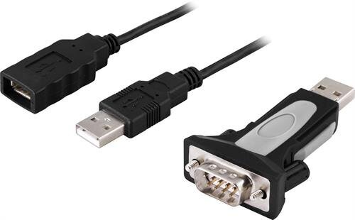 Deltaco UC-232C9, DB-9, USB 2.0, 1m hinta ja tiedot | Kaapelit ja adapterit | hobbyhall.fi