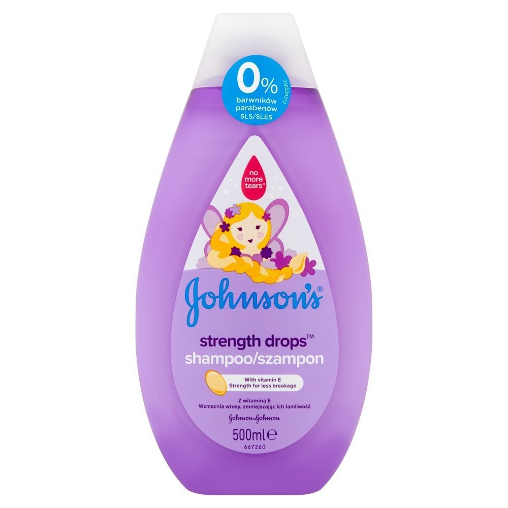 Johnson's Baby Strength Drops -vauvashampoo, 500 ml hinta ja tiedot | Lasten ja äitiysajan kosmetiikka | hobbyhall.fi