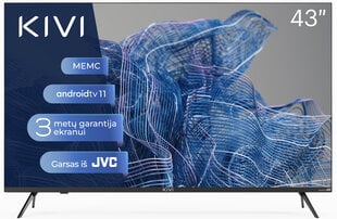 Kivi 43" 4K UHD Android TV 11 Black 43U750NB hinta ja tiedot | Televisiot | hobbyhall.fi