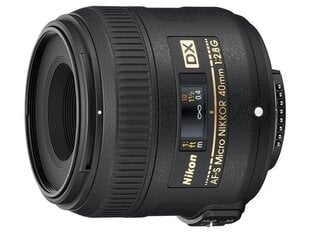 Nikon AF-S DX Micro NIKKOR 40mm f/2.8G ED hinta ja tiedot | Objektiivit | hobbyhall.fi