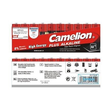 Paristot Camelion Plus Alkaline, AA/LR06, 24x10 kpl hinta ja tiedot | Paristot | hobbyhall.fi