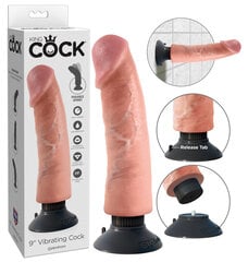 'King Cock' 9" värähtelevä dildo hinta ja tiedot | Dildot | hobbyhall.fi