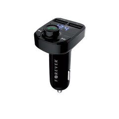 FM-lähetin laturilla Forever TR-330 bluetooth 4.0, USB 12/24V | 3.1A + 1A, musta hinta ja tiedot | FM-lähettimet ja -sovittimet | hobbyhall.fi