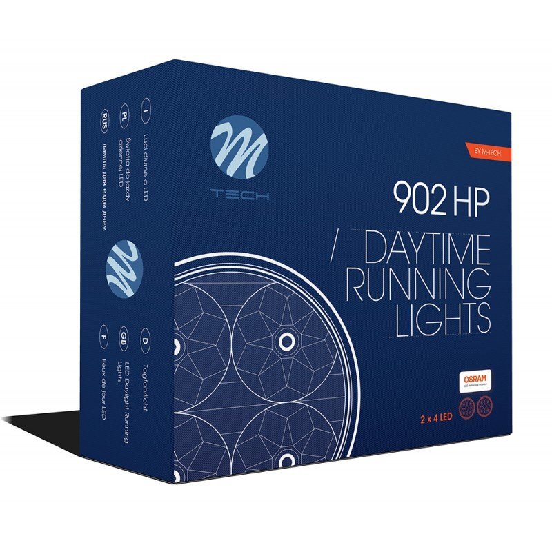 LED-päivänvalolamput M-TECH 902 HP hinta ja tiedot | Polttimot | hobbyhall.fi