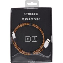 Streetz-kaapeli USB-A/micro USB, 1 m hinta ja tiedot | Puhelinkaapelit | hobbyhall.fi