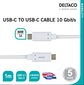 Deltaco USBC-1127M, USB C, 1m hinta ja tiedot | Puhelinkaapelit | hobbyhall.fi