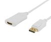 Deltaco DP-HDMI35-K, DisplayPort, HDMI, 0,5m hinta ja tiedot | Kaapelit ja adapterit | hobbyhall.fi