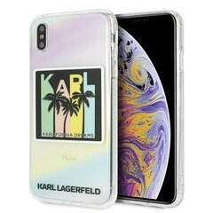 Puhelinkotelo Karl Lagerfeld KLHCI65IRKD iPhone Xs Max hardcase California Dreams hinta ja tiedot | Puhelimen kuoret ja kotelot | hobbyhall.fi