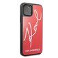 Puhelinkotelo Karl Lagerfeld KLHCN58DLKSRE iPhone 11 Pro red hard case Signature Glitter hinta ja tiedot | Puhelimen kuoret ja kotelot | hobbyhall.fi