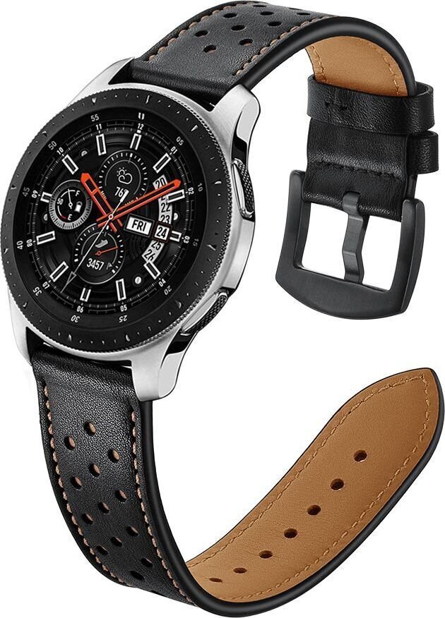 Tech Protect Leather Samsung Galaxy Watch 46MM, ruskea hinta ja tiedot | Älykellojen ja aktiivisuusrannekkeiden lisätarvikkeet | hobbyhall.fi