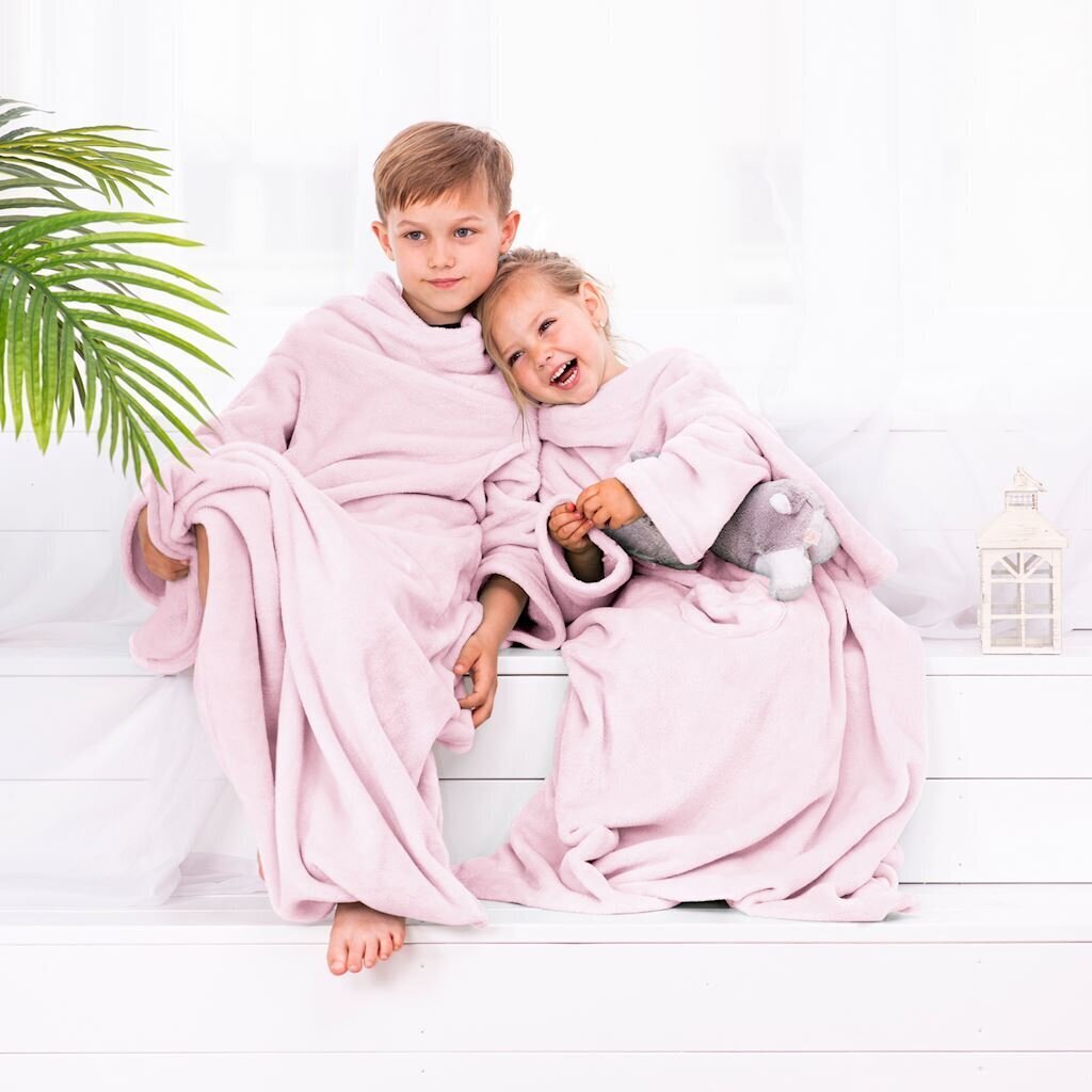 LazyKids Lasten huopa hihoilla 90x105 cm hinta ja tiedot | Päiväpeitot ja huovat | hobbyhall.fi