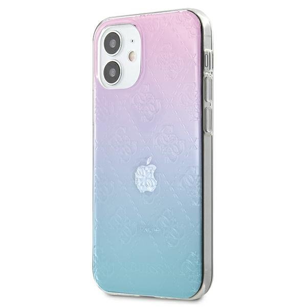 Apple iPhone 12 Mini kotelo Guess 3D Raised Gradient Blue hinta ja tiedot | Puhelimen kuoret ja kotelot | hobbyhall.fi