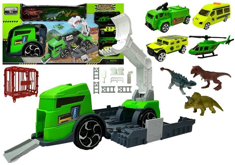 Kuorma-auto dinosaurusten kanssa hinta ja tiedot | Poikien lelut | hobbyhall.fi