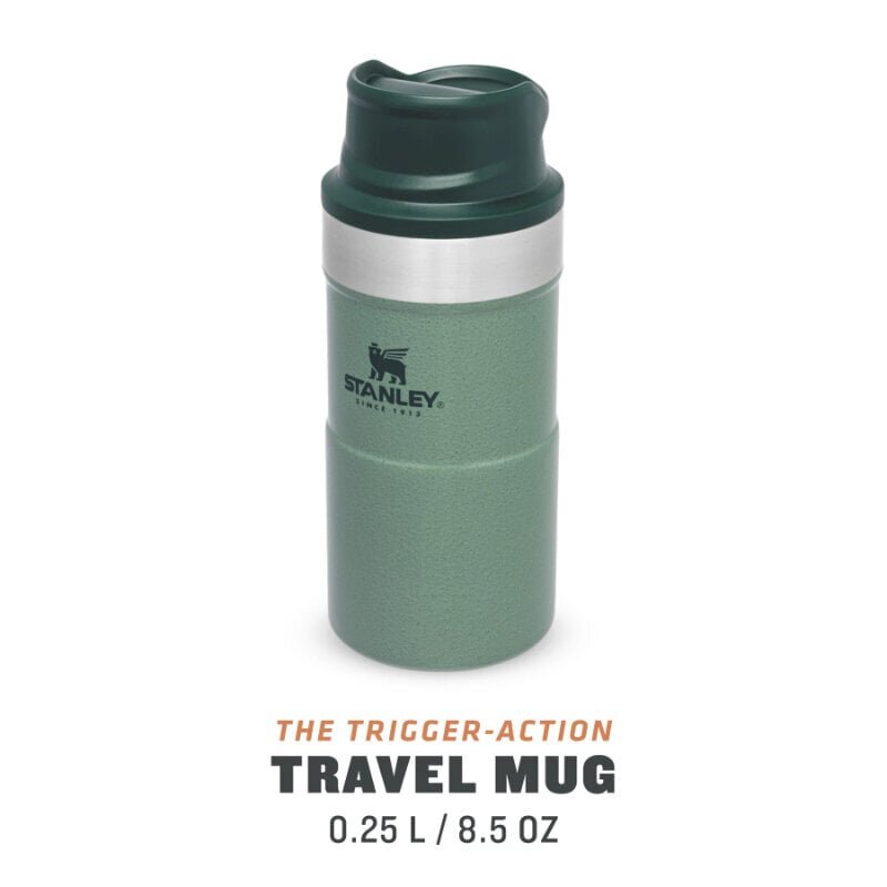 The Trigger-Action Travel Mug Classic termosmuki 0,25 l, vihreä hinta ja tiedot | Termoskannut ja termosmukit | hobbyhall.fi