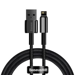 Kaapeli Baseus Tungsten Gold USB Lightning 2.4A 1m, musta hinta ja tiedot | Puhelinkaapelit | hobbyhall.fi