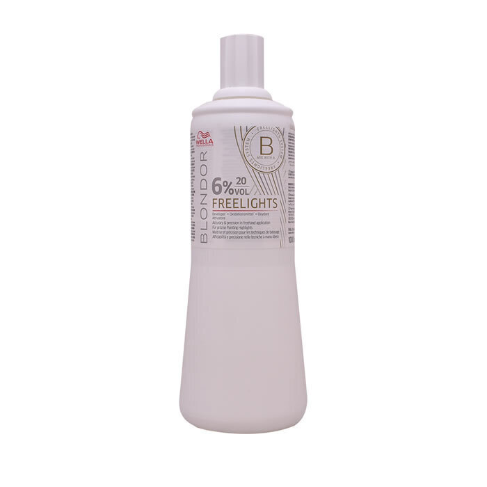 Hapettava 6% Wella Blondor Freelights 1000 ml hinta ja tiedot | Hiusvärit | hobbyhall.fi