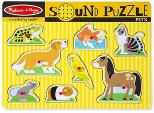 MELISSA & DOUG Pets -puinen palapeli äänitehosteilla hinta ja tiedot | Melissa & Doug Lapset | hobbyhall.fi