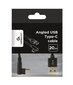 CABLE USB2 TO USB-C ANGLED/CC-USB2-AMCML-0.2M GEMBIRD hinta ja tiedot | Puhelinkaapelit | hobbyhall.fi