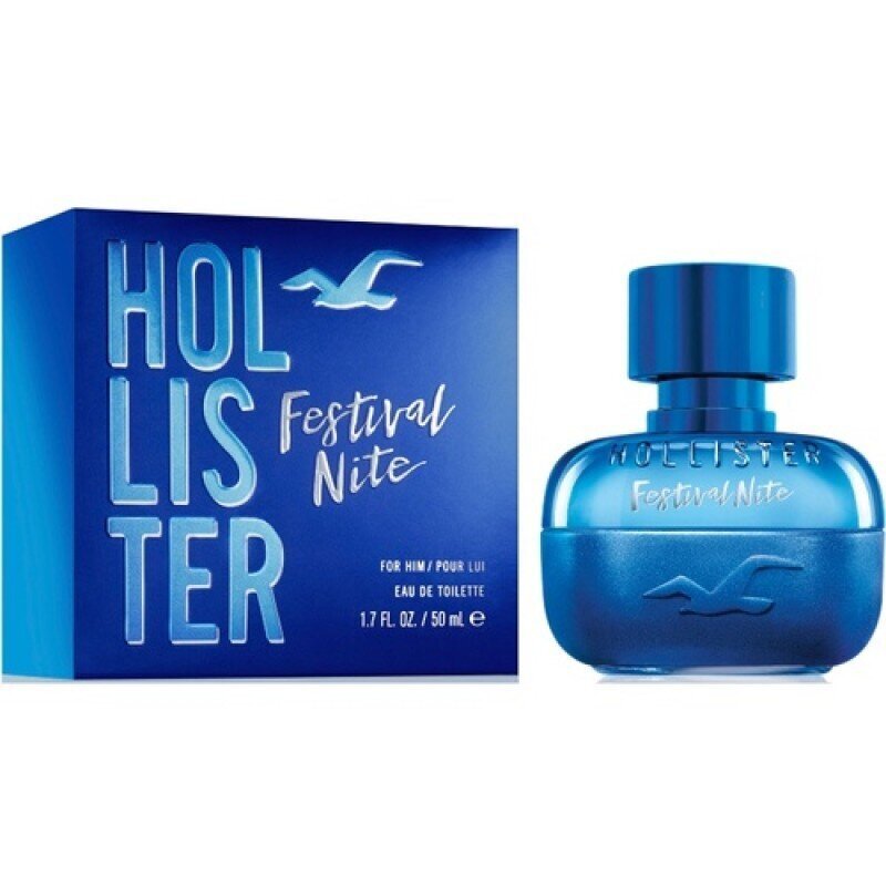 Festival Nite for Him Hollister EDT, Hajuvesi miehille Tilavuus - 100 ml hinta ja tiedot | Miesten hajuvedet | hobbyhall.fi