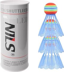 Sulkapallot NILS Extreme NBL6091 LED, 3 kpl hinta ja tiedot | Sulkapallo | hobbyhall.fi