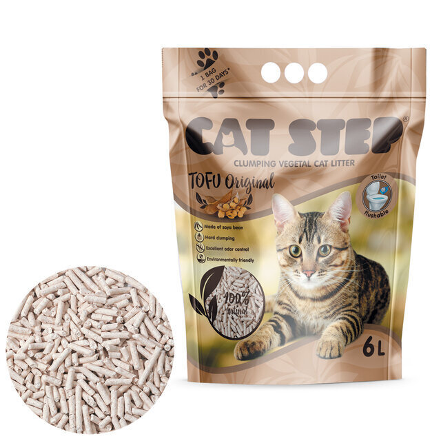 CAT STEP KISSANHIEKKA ORIGINAL 2,7KG/6L hinta ja tiedot | Kissanhiekka | hobbyhall.fi