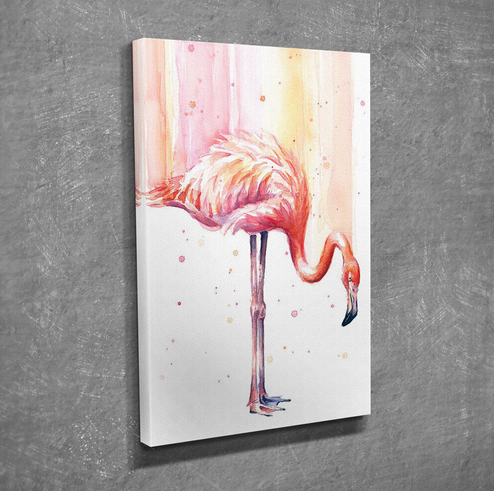 Flamingo-sisustustaulu, 30 x 40 cm hinta ja tiedot | Taulut | hobbyhall.fi