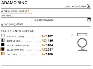 Pirniraam Azzardo Adamo Valkoinen hinta ja tiedot | Upotettavat valaisimet ja LED-valaisimet | hobbyhall.fi