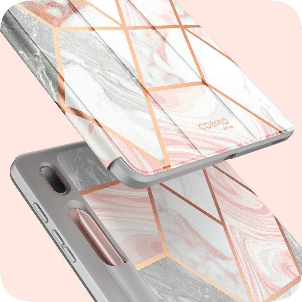 Supcase Cosmo, Galaxy Tab S7 FE 5G 12.4 T730 / T736B marble hinta ja tiedot | Tablettien kotelot ja muut tarvikkeet | hobbyhall.fi