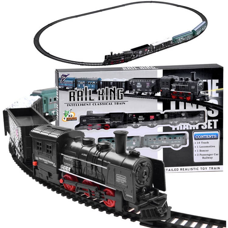 Juna raidoilla "Express Train", valot ja äänet hinta ja tiedot | Poikien lelut | hobbyhall.fi