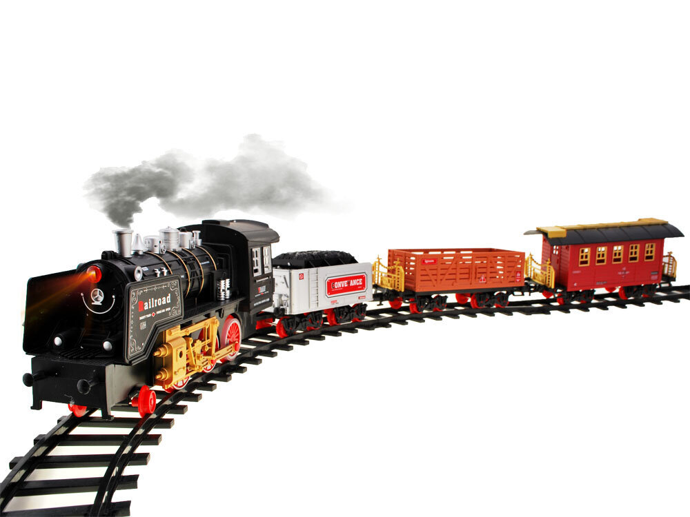 Juna raidoilla "Express Train", valot ja äänet hinta ja tiedot | Poikien lelut | hobbyhall.fi