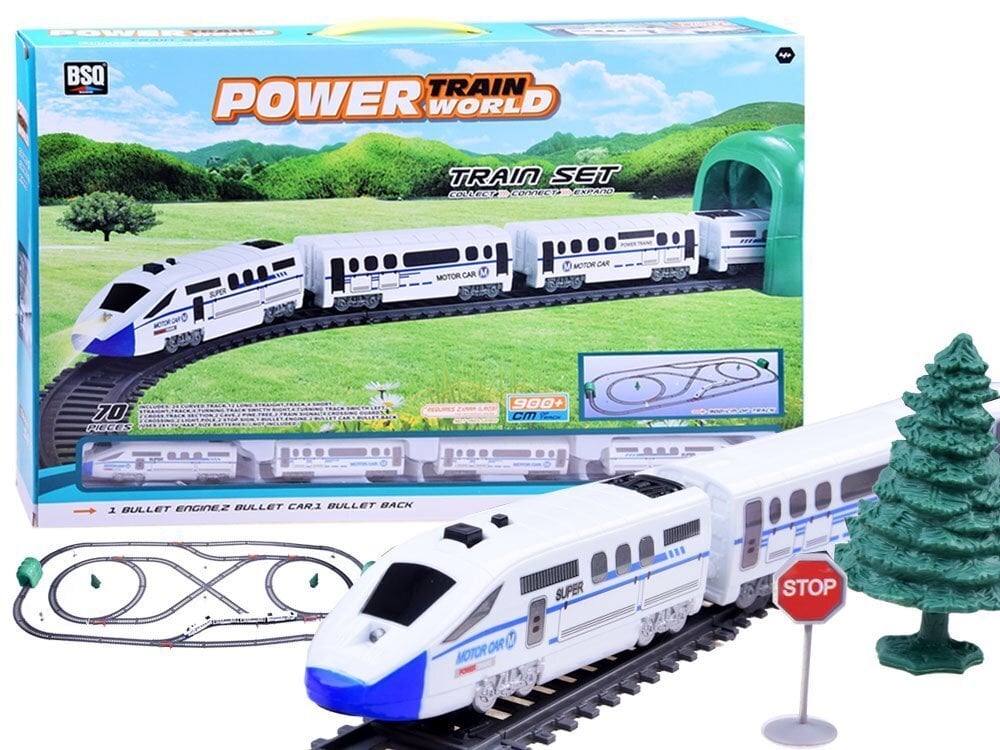 Juna raidoilla "Express Train", valot ja äänet hinta ja tiedot | Poikien lelut | hobbyhall.fi