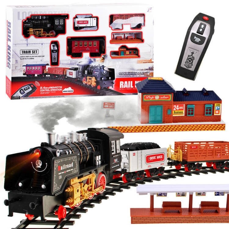 Juna raidoilla "Express Train", valot ja äänet hinta ja tiedot | Poikien lelut | hobbyhall.fi