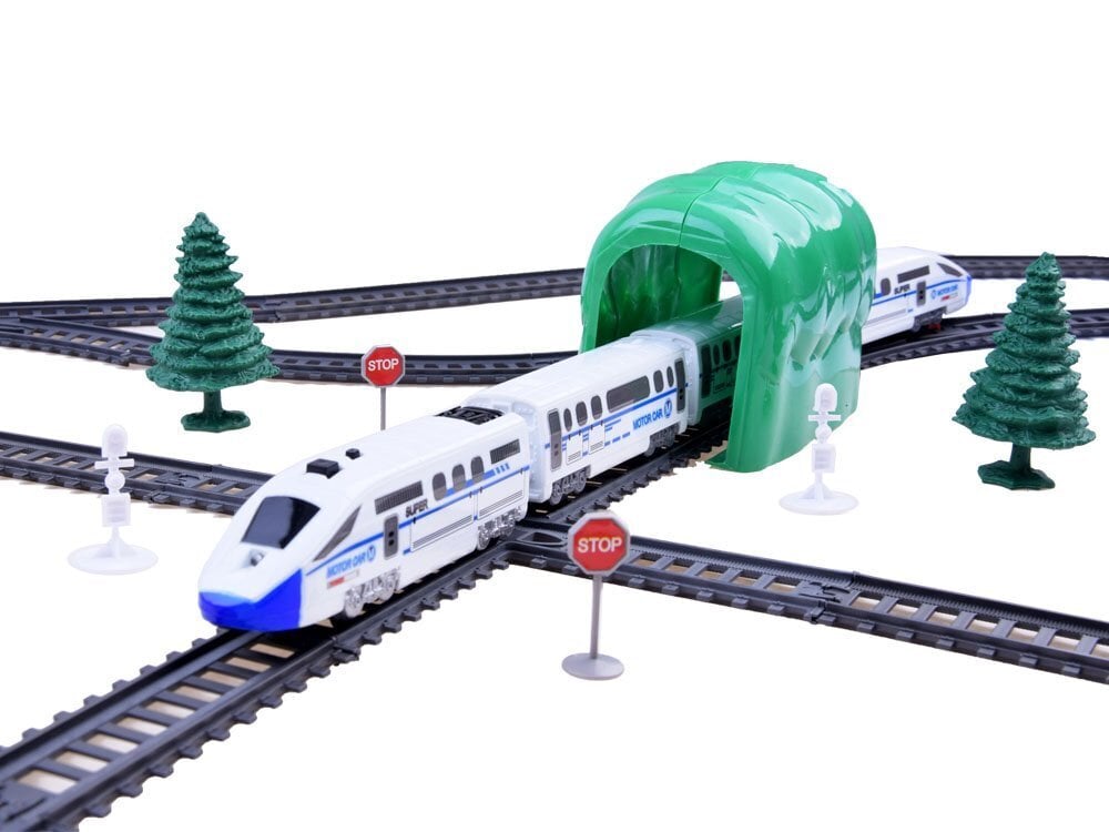 Juna raidoilla "Express Train", valot ja äänet hinta ja tiedot | Poikien lelut | hobbyhall.fi