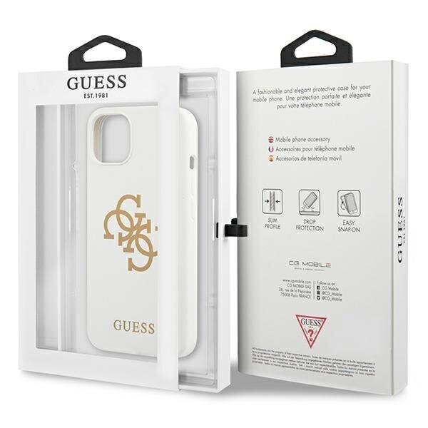 Guess GUHCP13SLS4GGWH, iPhone 13 mini, valkoinen hinta ja tiedot | Puhelimen kuoret ja kotelot | hobbyhall.fi