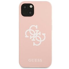 Guess GUHCP13SLS4GWPI, iPhone 13 mini, vaaleanpunainen hinta ja tiedot | Puhelimen kuoret ja kotelot | hobbyhall.fi