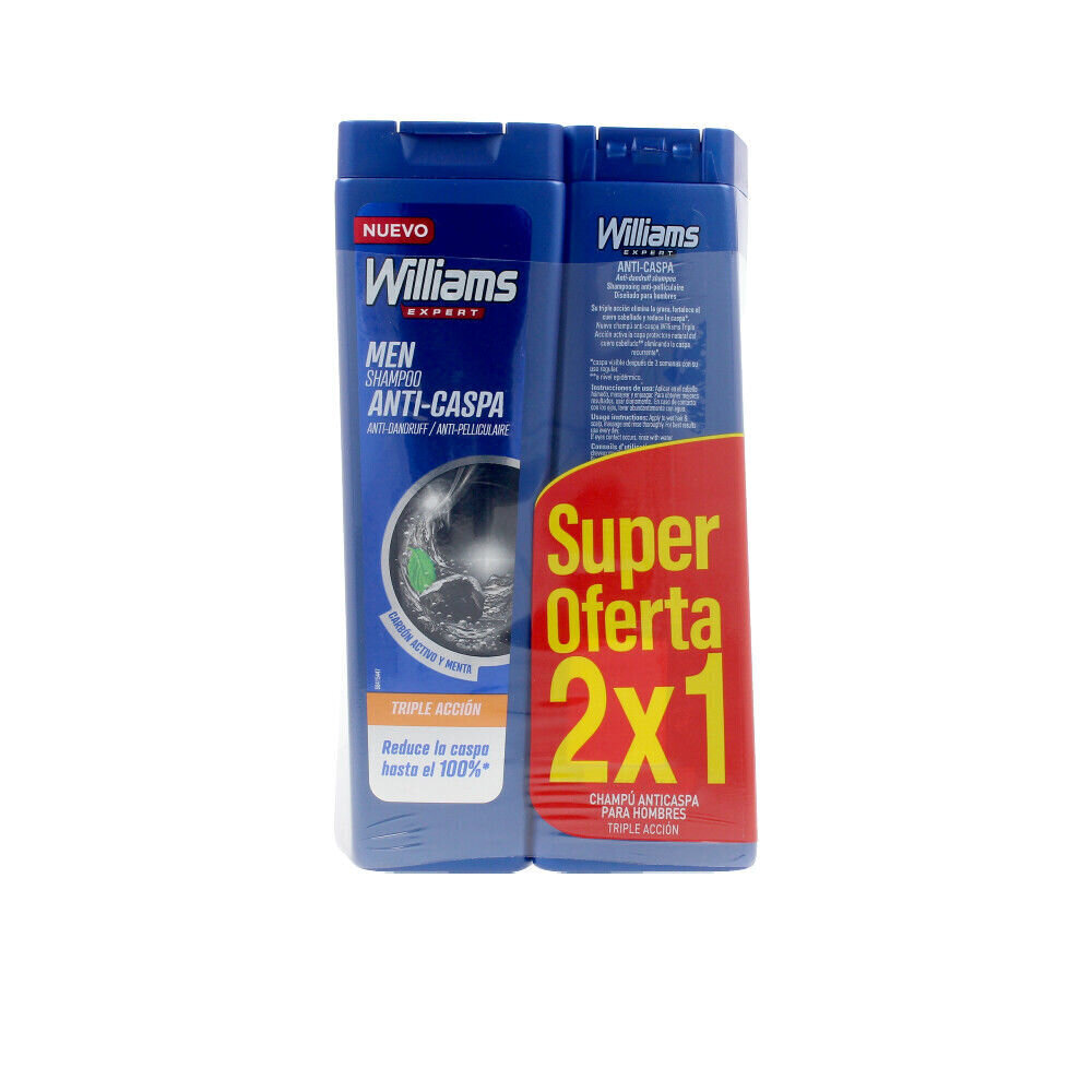 Shampoo Williams (2 kpl) (250 ml) hinta ja tiedot | Shampoot | hobbyhall.fi