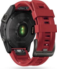 Tech Protect Iconband Garmin Fenix 5 / 6 / 6 PRO / 7 (22 mm), punainen hinta ja tiedot | Älykellojen ja aktiivisuusrannekkeiden lisätarvikkeet | hobbyhall.fi