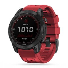 Tech Protect Iconband Garmin Fenix 5 / 6 / 6 PRO / 7 (22 mm), punainen hinta ja tiedot | Älykellojen ja aktiivisuusrannekkeiden lisätarvikkeet | hobbyhall.fi