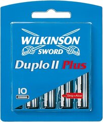 Parranajopäät Wilkinson Duplo II Plus, 10 kpl. hinta ja tiedot | Parranajo ja karvanpoisto | hobbyhall.fi