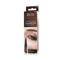 Kulmakynä Delia Eyebrow Expert Brown, 1 kpl hinta ja tiedot | Silmämeikit | hobbyhall.fi