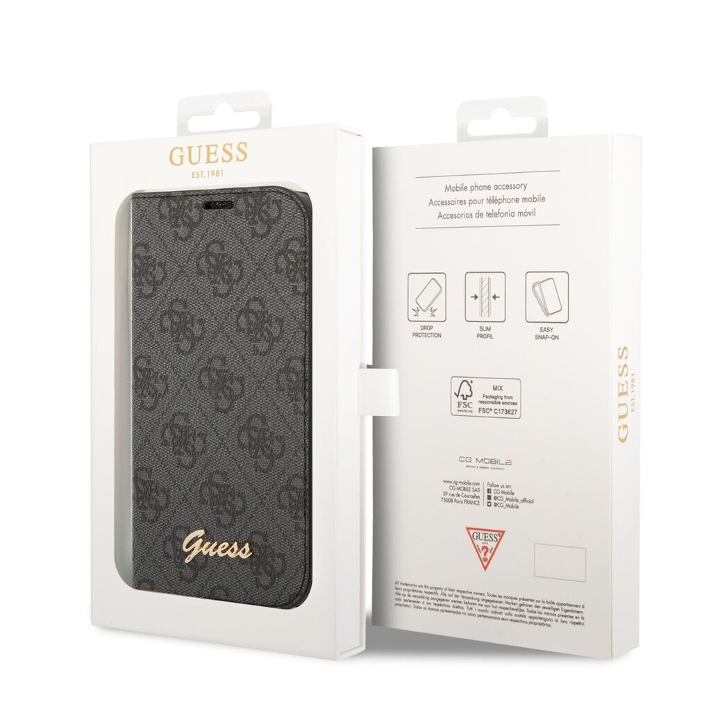 Suojakuori Guess PC/TPU 4G Metal Camera Outline iPhone 14 Pro puhelimelle, Musta hinta ja tiedot | Puhelimen kuoret ja kotelot | hobbyhall.fi