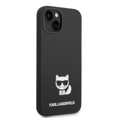 Suojakuori Karl Lagerfeld Liquid Silicone Choupette iPhone 14 Plus puhelimelle, musta hinta ja tiedot | Puhelimen kuoret ja kotelot | hobbyhall.fi