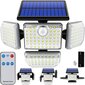 LED-valaisin aurinkoparistolla ja liiketunnistimella, 171 SMD hinta ja tiedot | Puutarha- ja ulkovalot | hobbyhall.fi
