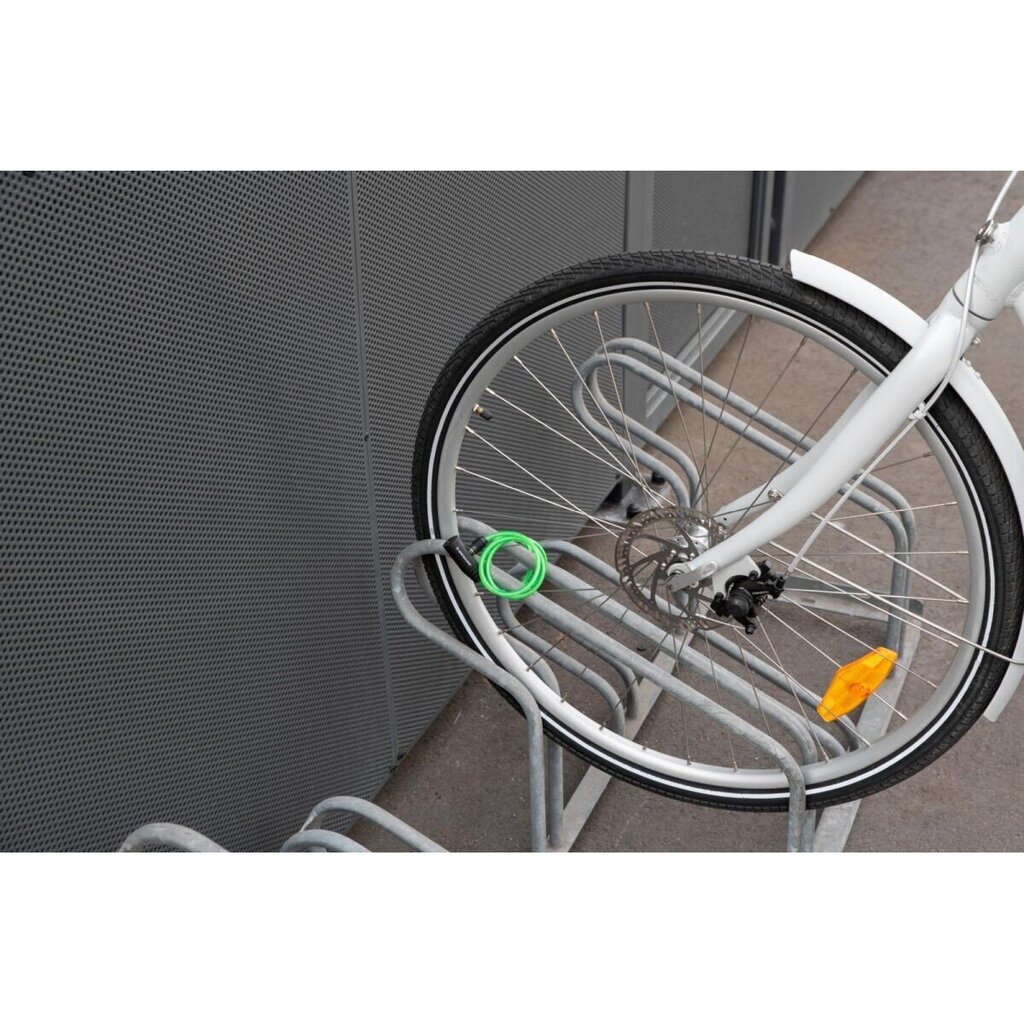 Dunlop polkupyörän spiraalilukko 0,6 cm x 90 cm, mustan värinen hinta ja tiedot | Polkupyörän lukot | hobbyhall.fi